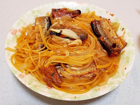 【レンジで！】サンマパスタ